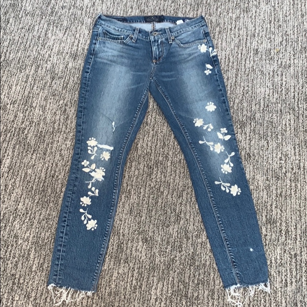 Lucky Brand Embroidered Charlie Capri